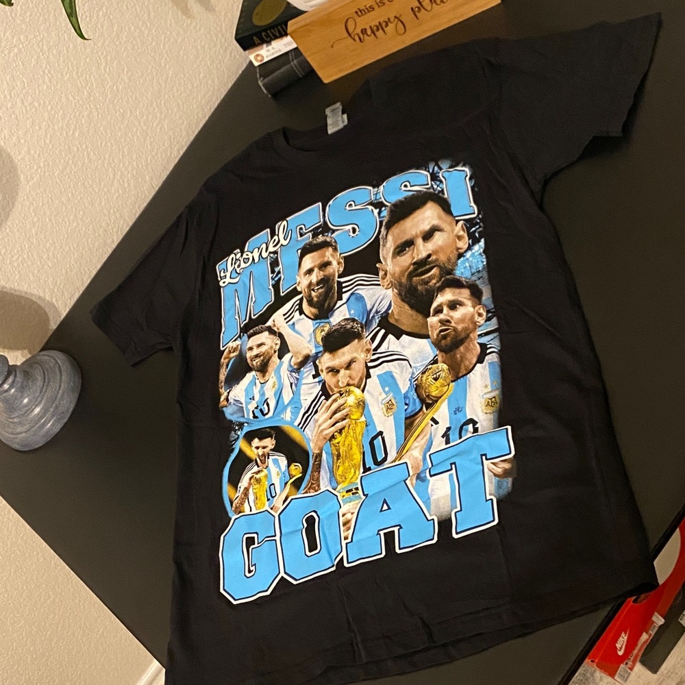 Black Messi Graphic T-Shirt